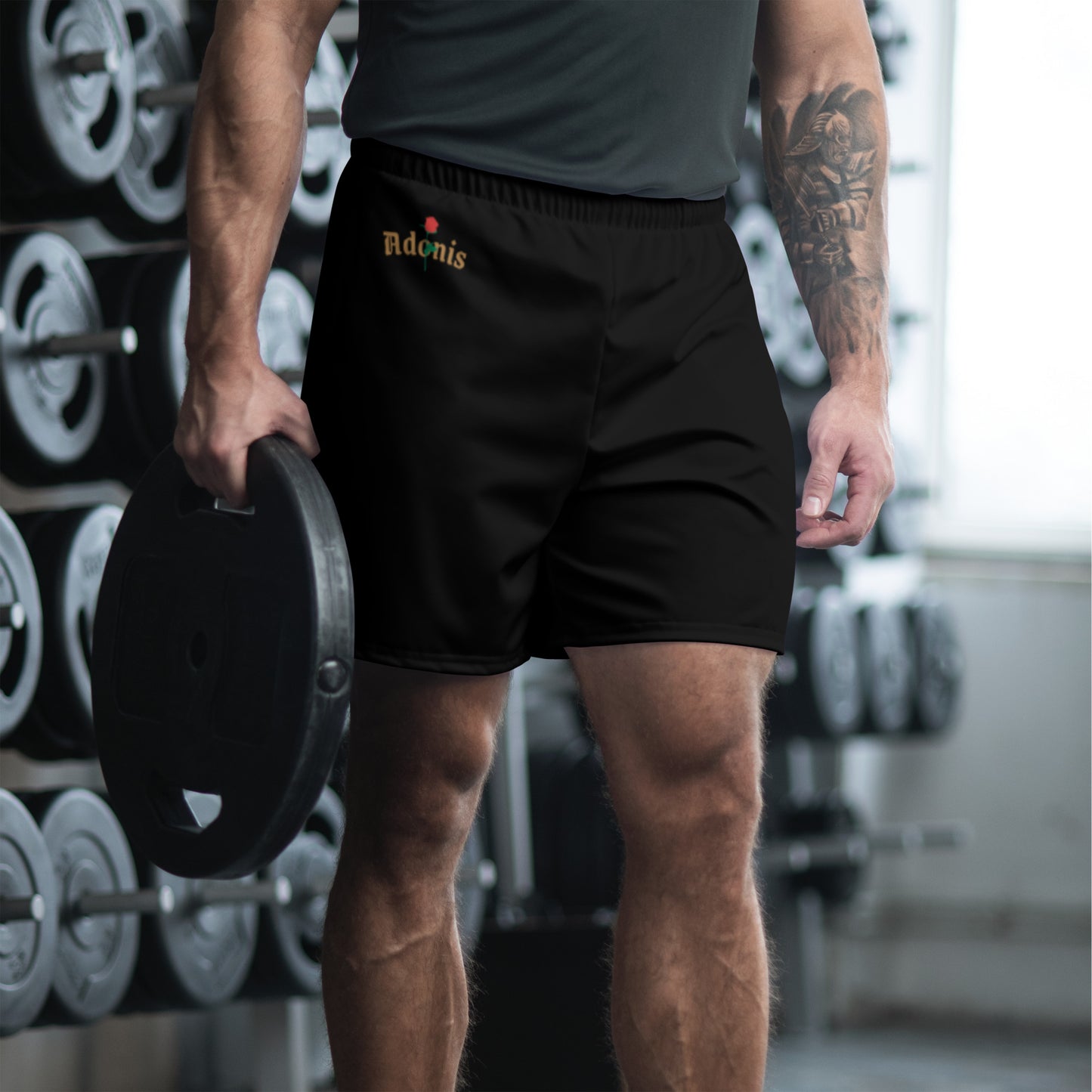 Men's Athletic Long Shorts (Black)