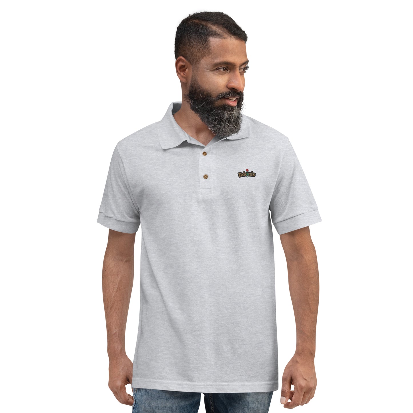 Adonis-Creations - Men's Embroidered Short Sleeve Polo