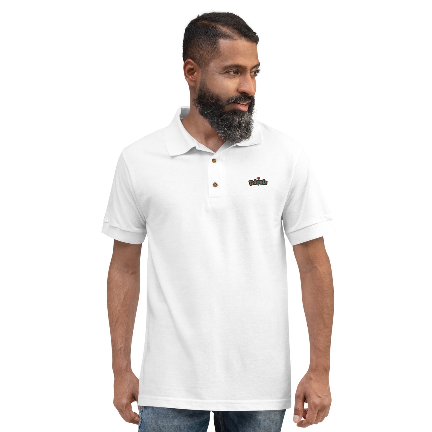 Adonis-Creations - Men's Embroidered Short Sleeve Polo
