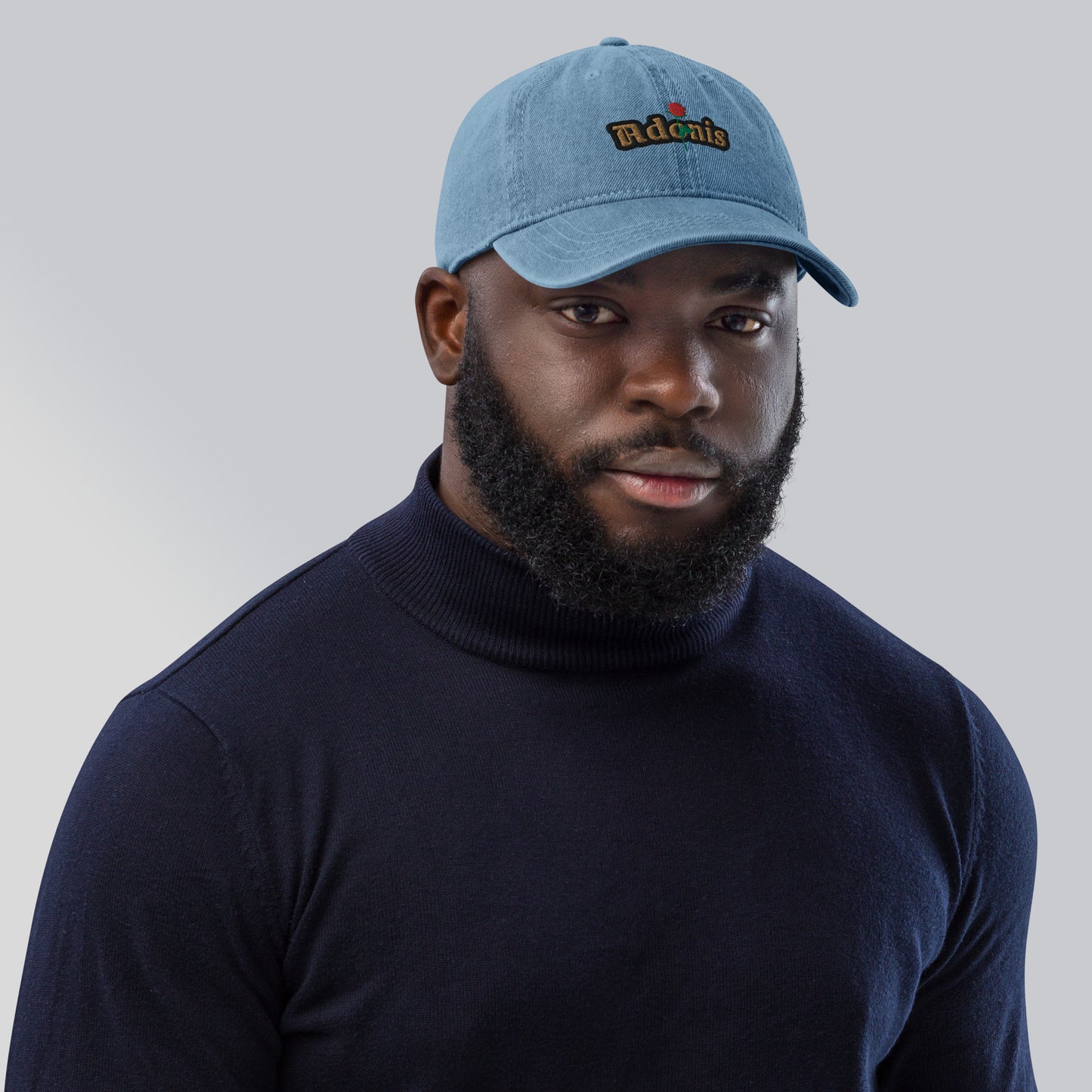 Adonis-Creations - Men's Embroidered Pigment Died Denim Hat