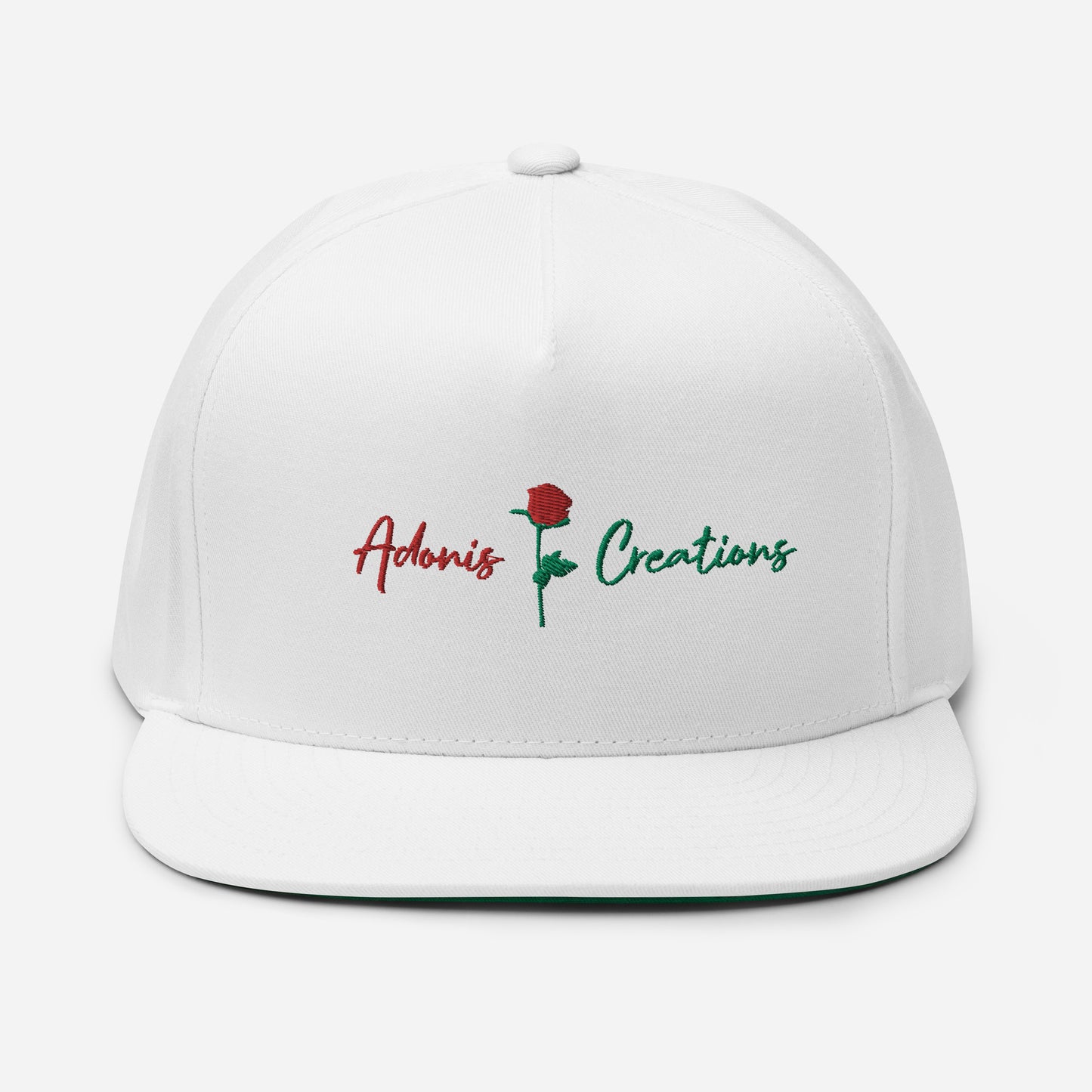 Adonis-Creations - Flat Bill Fitted Baseball Cap