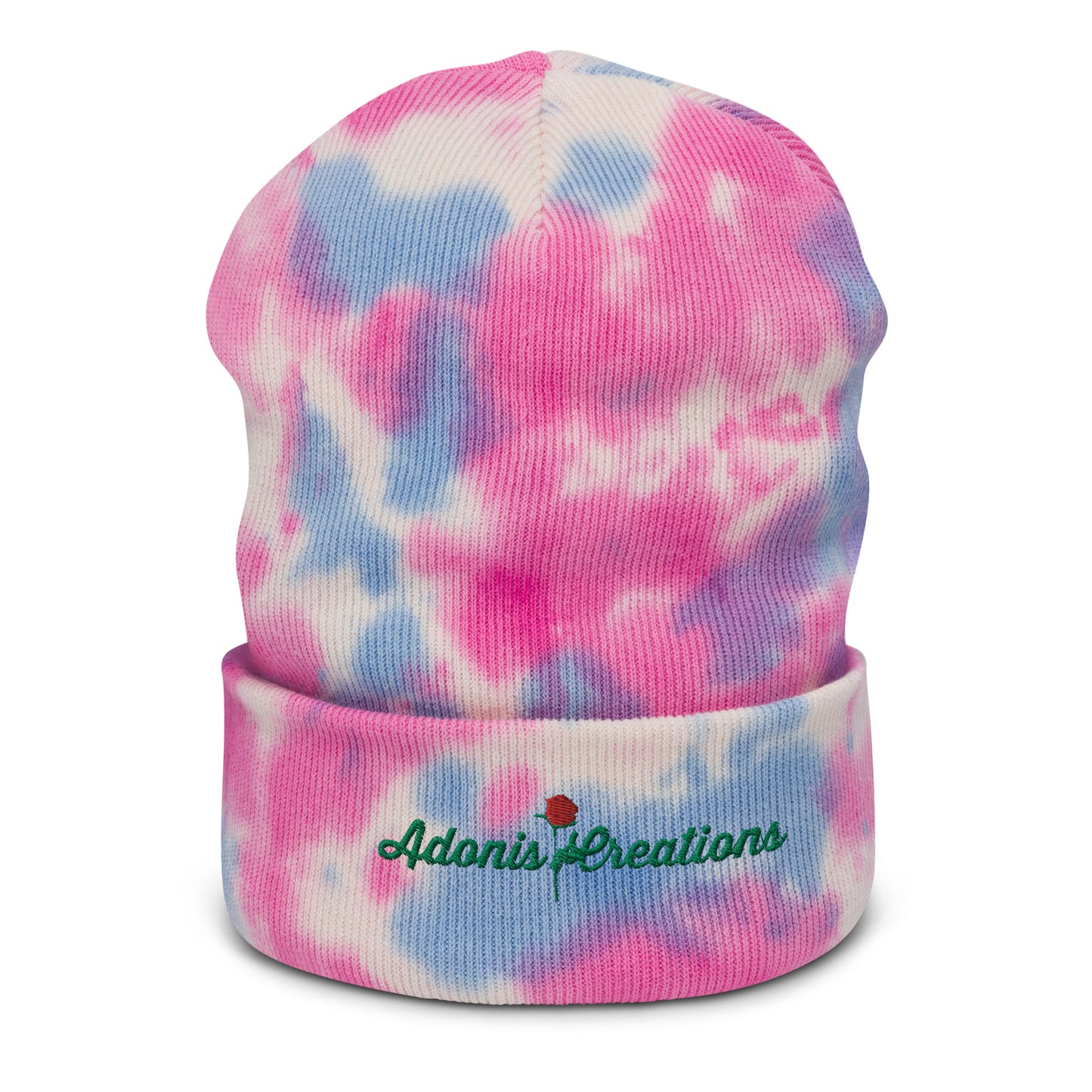 Adonis-Creations - Unisex Embroidered Tie-dye Beanie