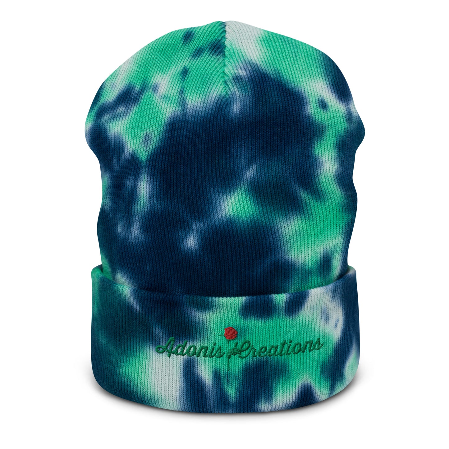 Adonis-Creations - Unisex Embroidered Tie-dye Beanie