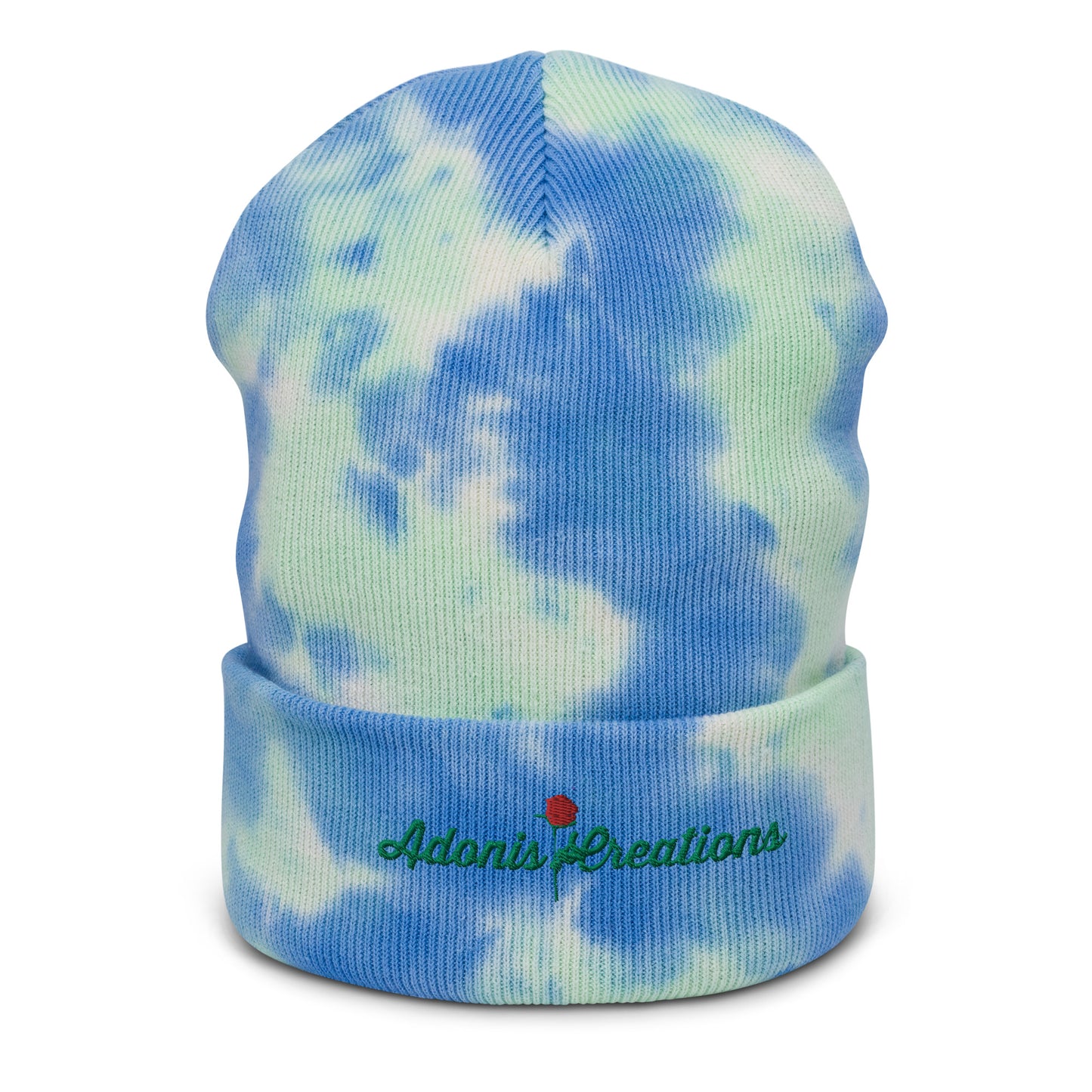 Adonis-Creations - Unisex Embroidered Tie-dye Beanie