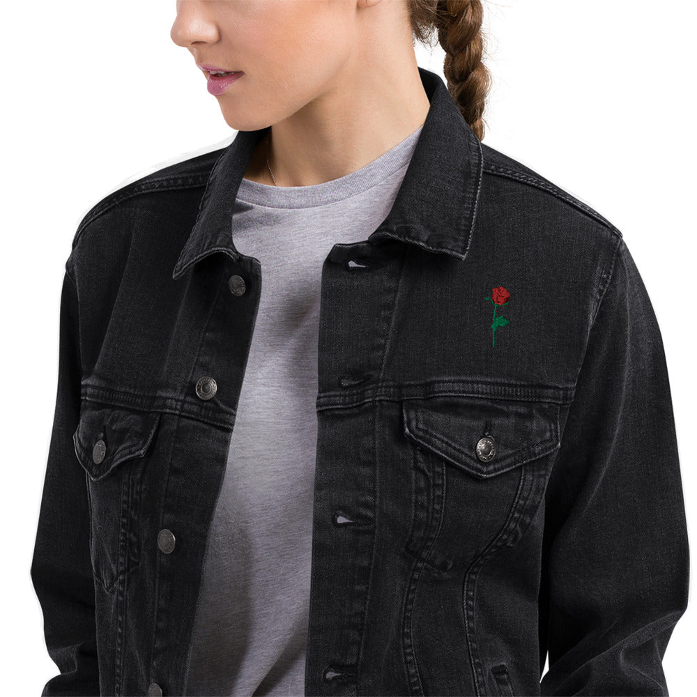 Adonis-Creations - Women's Embroidered Denim Jacket
