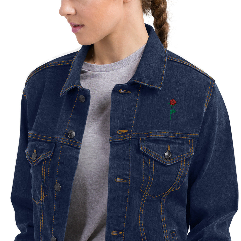 Adonis-Creations - Women's Embroidered Denim Jacket