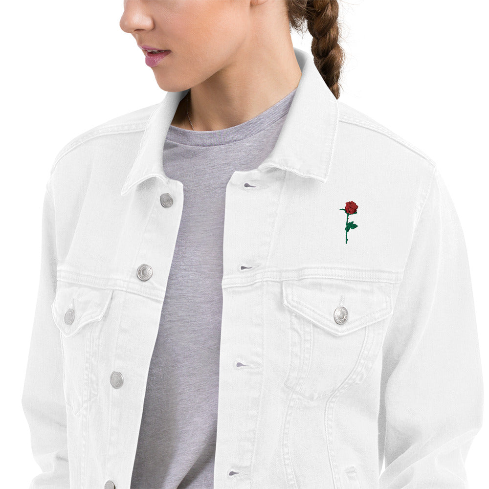 Adonis-Creations - Women's Embroidered Denim Jacket