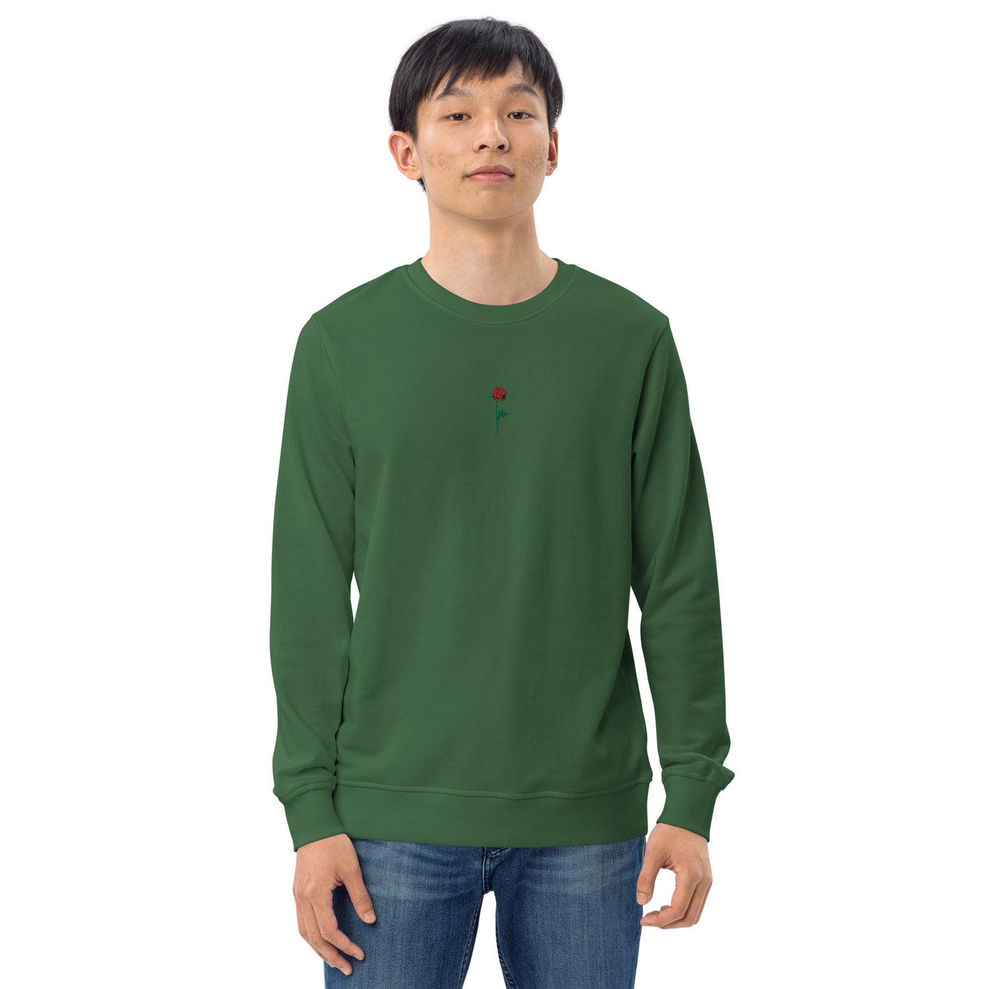 Adonis-Creations - Men's Organic Embroidered Cotton Sweatshirt