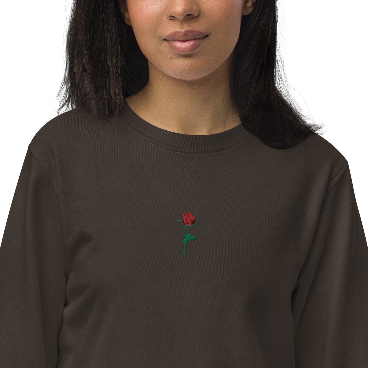 Adonis-Creations - Women's Organic Embroidered Cotton Sweatshirt