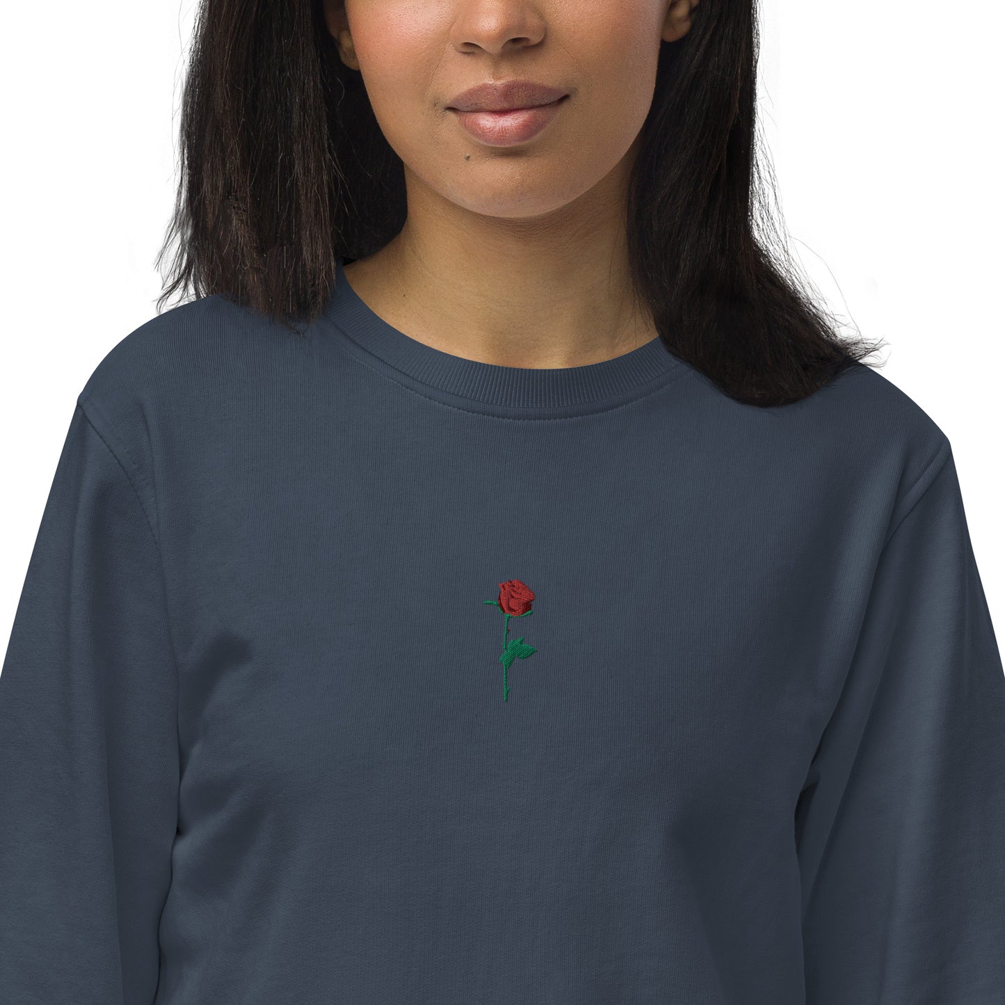 Adonis-Creations - Women's Organic Embroidered Cotton Sweatshirt