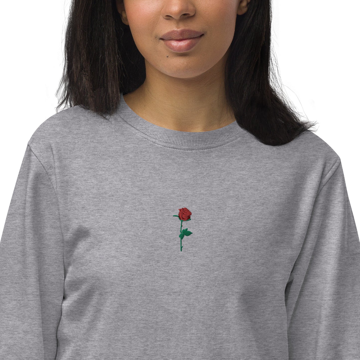 Adonis-Creations - Women's Organic Embroidered Cotton Sweatshirt