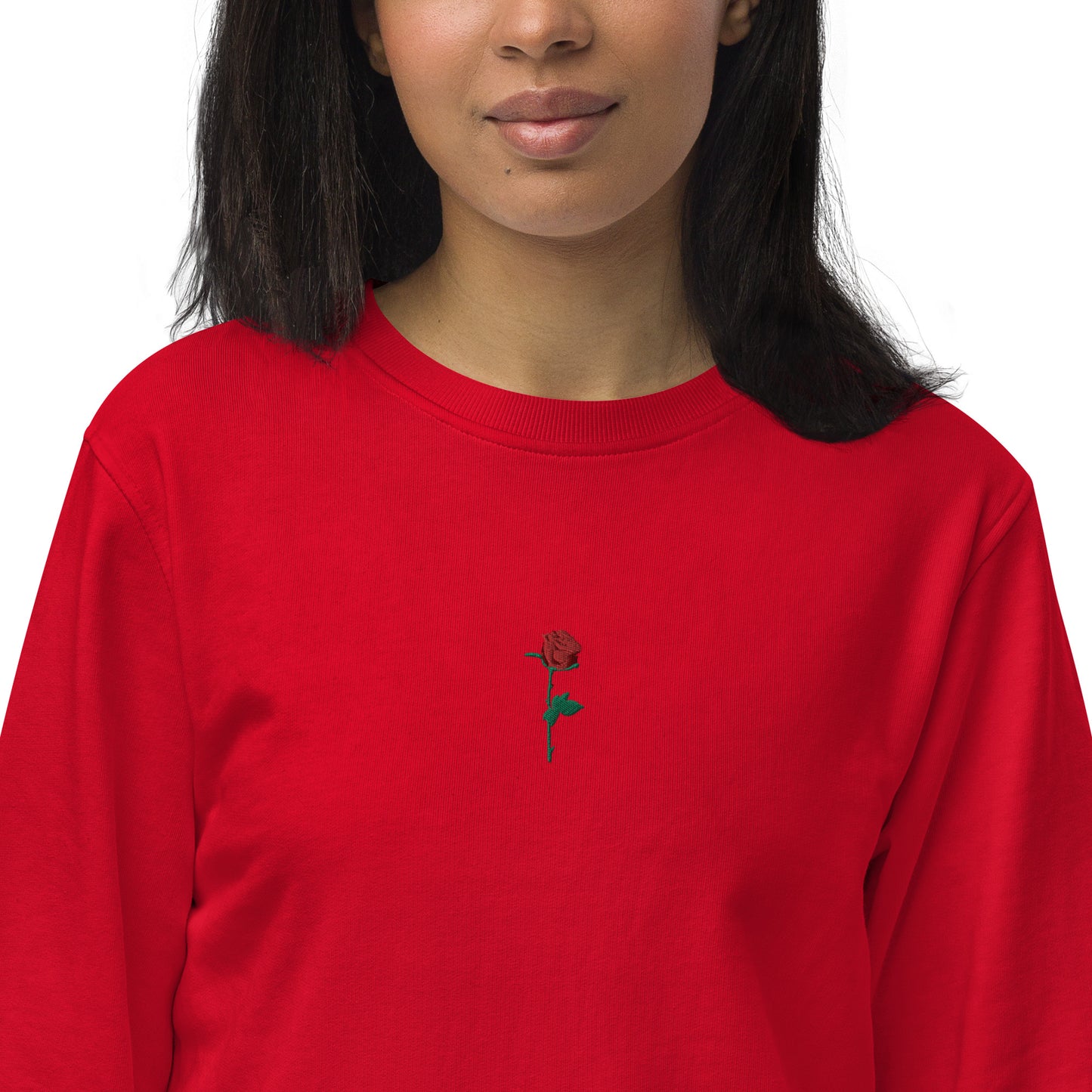Adonis-Creations - Women's Organic Embroidered Cotton Sweatshirt