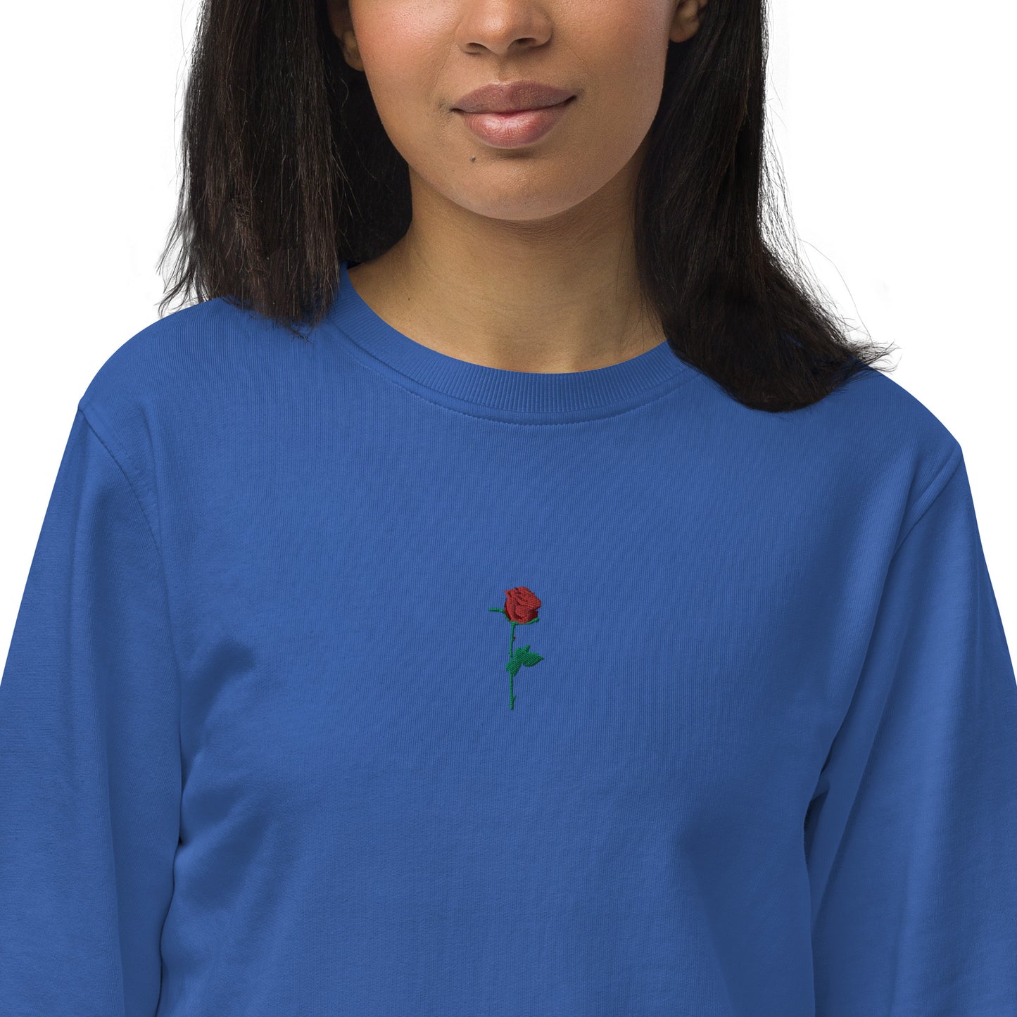 Adonis-Creations - Women's Organic Embroidered Cotton Sweatshirt