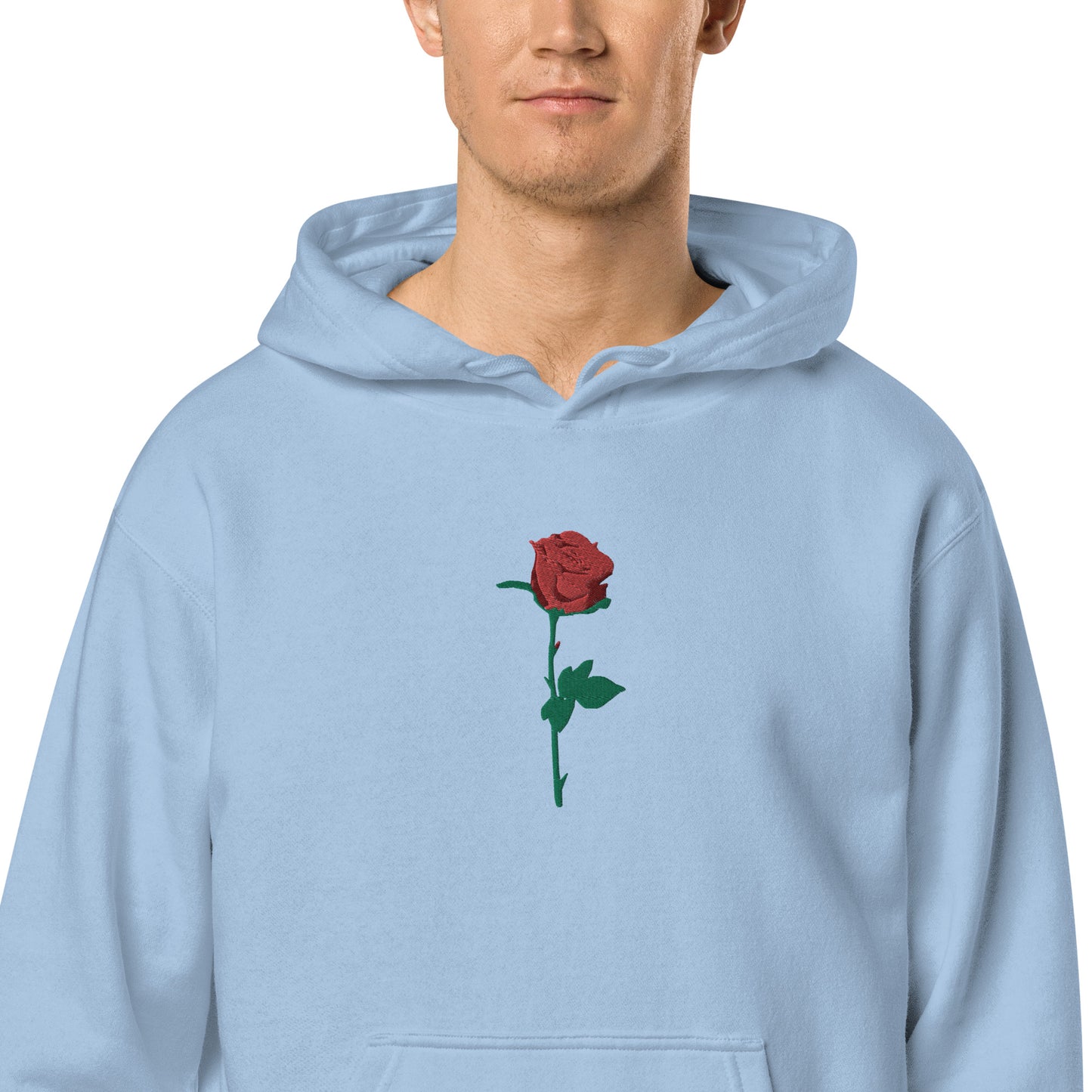 Adonis-Creations - Men's Pigment Dyed Cotton Hoodie ~ Large Chest Embroidery