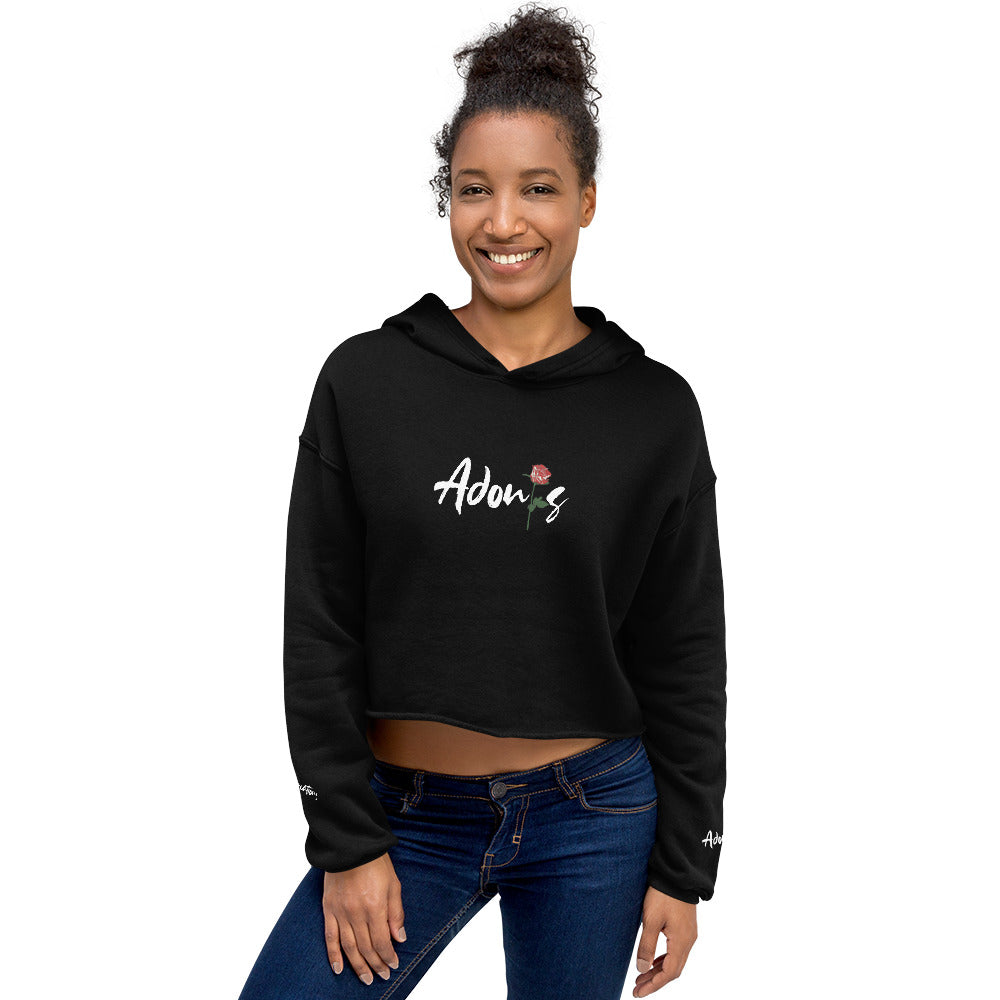 Adonis-Creations - Women's Cropped Pullover Hoodie Digital Print
