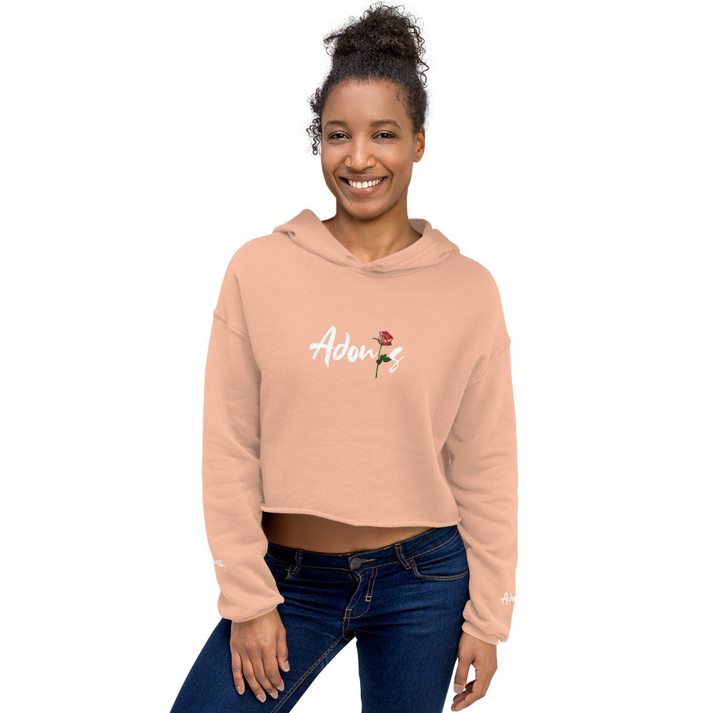 Adonis-Creations - Women's Cropped Pullover Hoodie Digital Print