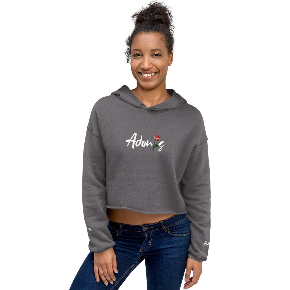 Adonis-Creations - Women's Cropped Pullover Hoodie Digital Print