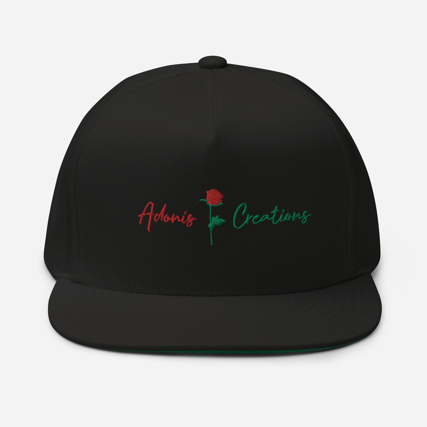 Adonis-Creations - Flat Bill Fitted Baseball Cap