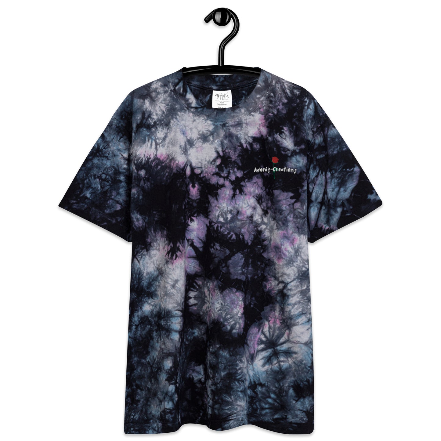 Adonis-Creations - Women's Oversized Embroidered Tie-Dye