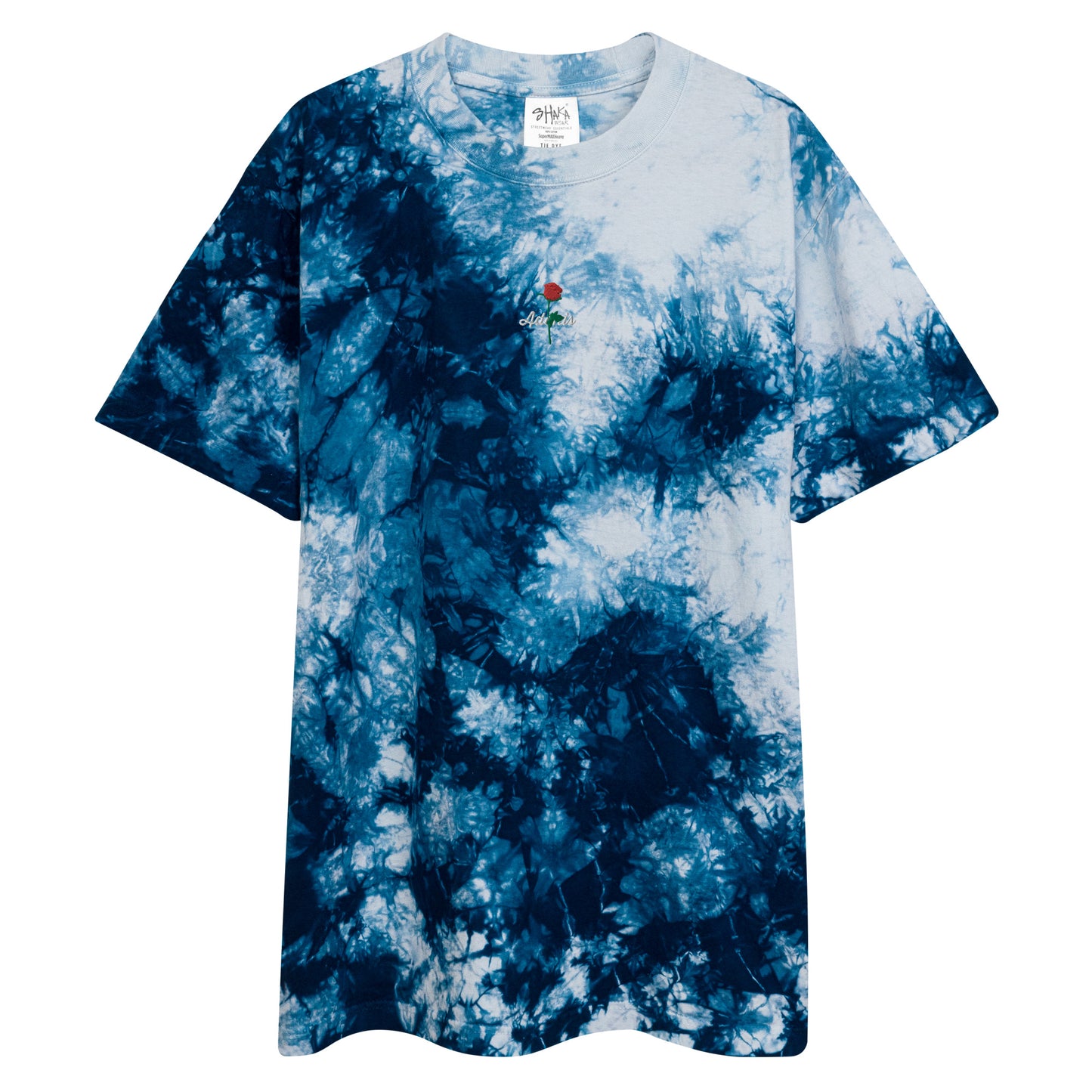 Adonis-Creations - Embroidered Unisex Tie Dye short sleeve T Shirt