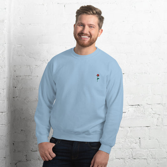 Adonis-Creations - Men's Embroidered Cotton Sweatshirt ~ Left Chest Embroidery