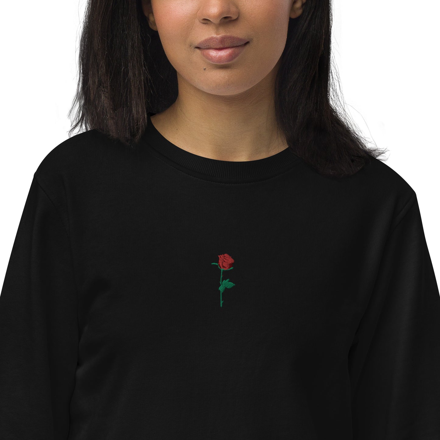 Adonis-Creations - Women's Organic Embroidered Cotton Sweatshirt